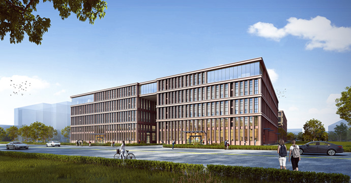 Rendering of company building